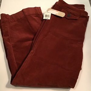 Pants Junior’s 13 Stretch Corduroy Rust, NWT